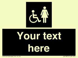 Custom information: black panel disabled and female